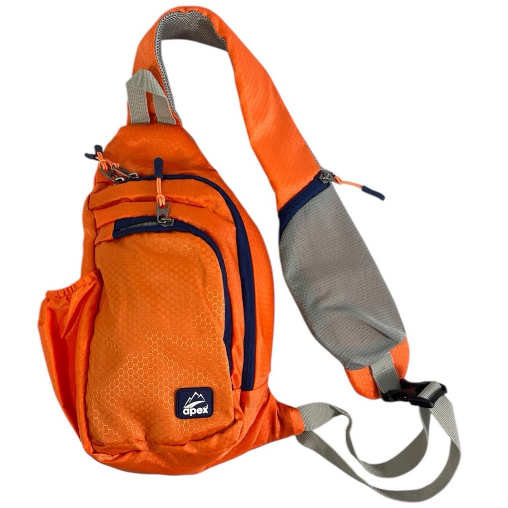 NEW Apex Crossbody Tactical Travel Hiking Camping Sling Bag, Unisex Orange